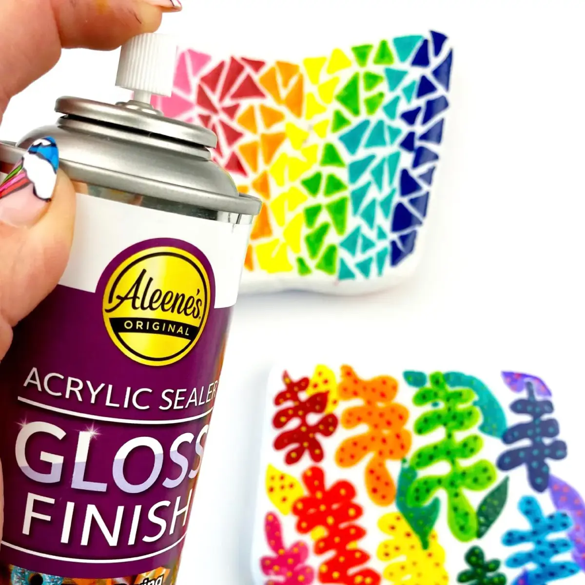 Aleene's Spray Acrylic Sealer Gloss Clear Finish 177ml (6 fl oz) | Protects Crafts and Art Projects - view 5