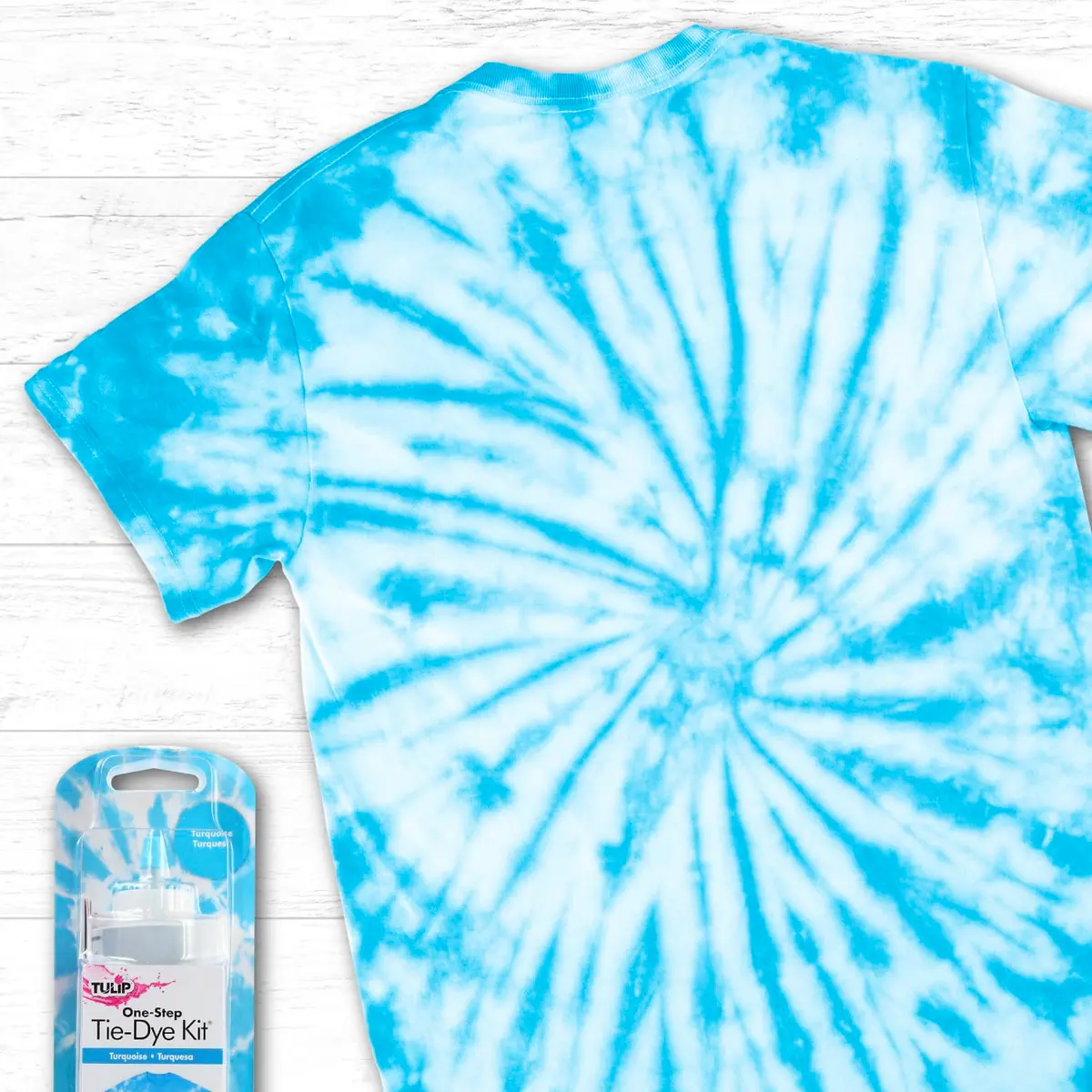 Tulip One-Step Tie-Dye Kit Vibrant Colors for Fabric 118ml (4 fl oz) Turquoise | Easy Squeeze Bottle for All Ages - view 3
