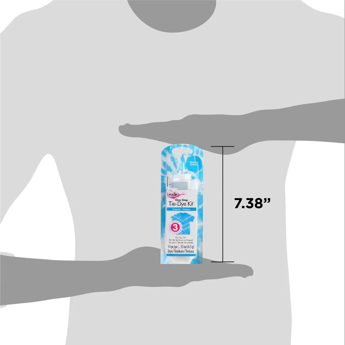 Tulip One-Step Tie-Dye Kit Vibrant Colors for Fabric 118ml (4 fl oz) Turquoise | Easy Squeeze Bottle for All Ages - view 4