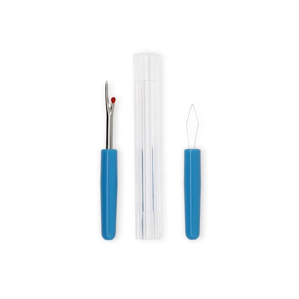 Dritz Seam Ripper and Threader with Safety Ball, Blue, 1-Pack | Cuts Stitches Easily - view 5