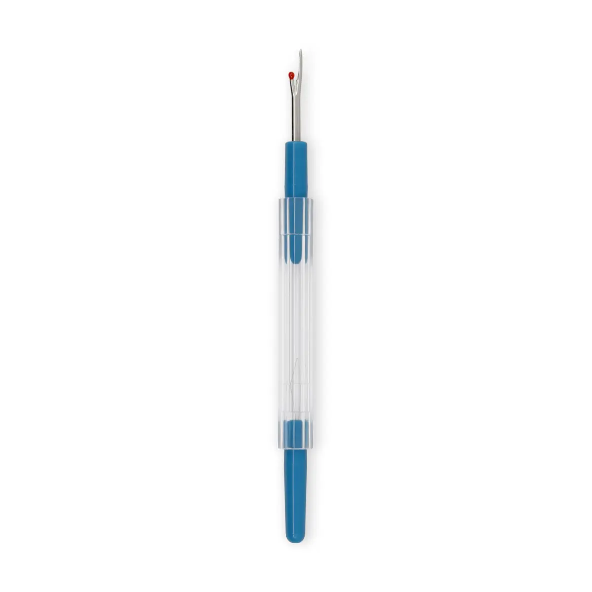 Dritz Seam Ripper and Threader with Safety Ball, Blue, 1-Pack | Cuts Stitches Easily - view 2