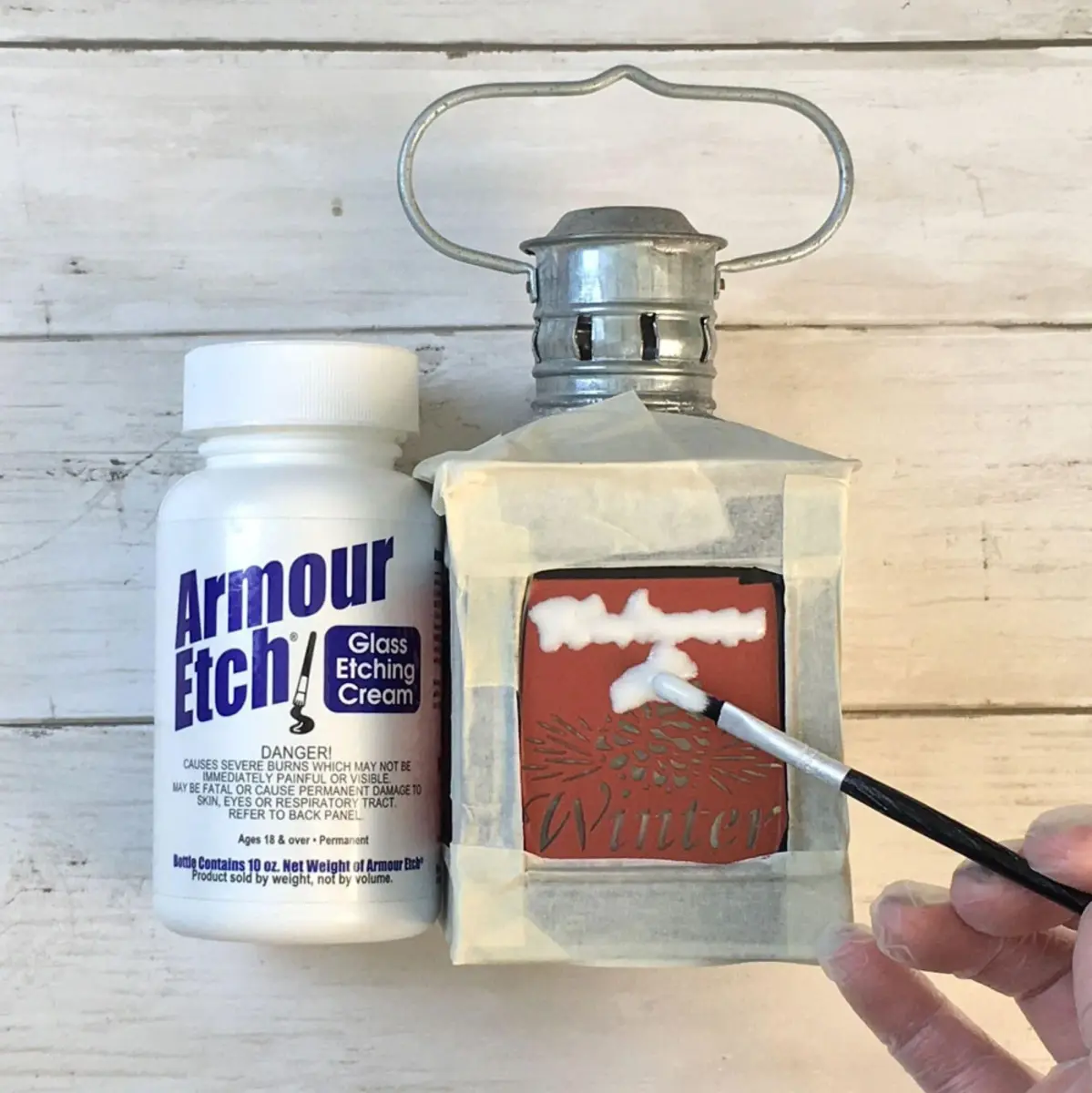 Armour Etch Glass Etching Cream 80ml (2.8 Oz) | Permanent Designs on Glass Surfaces - view 8