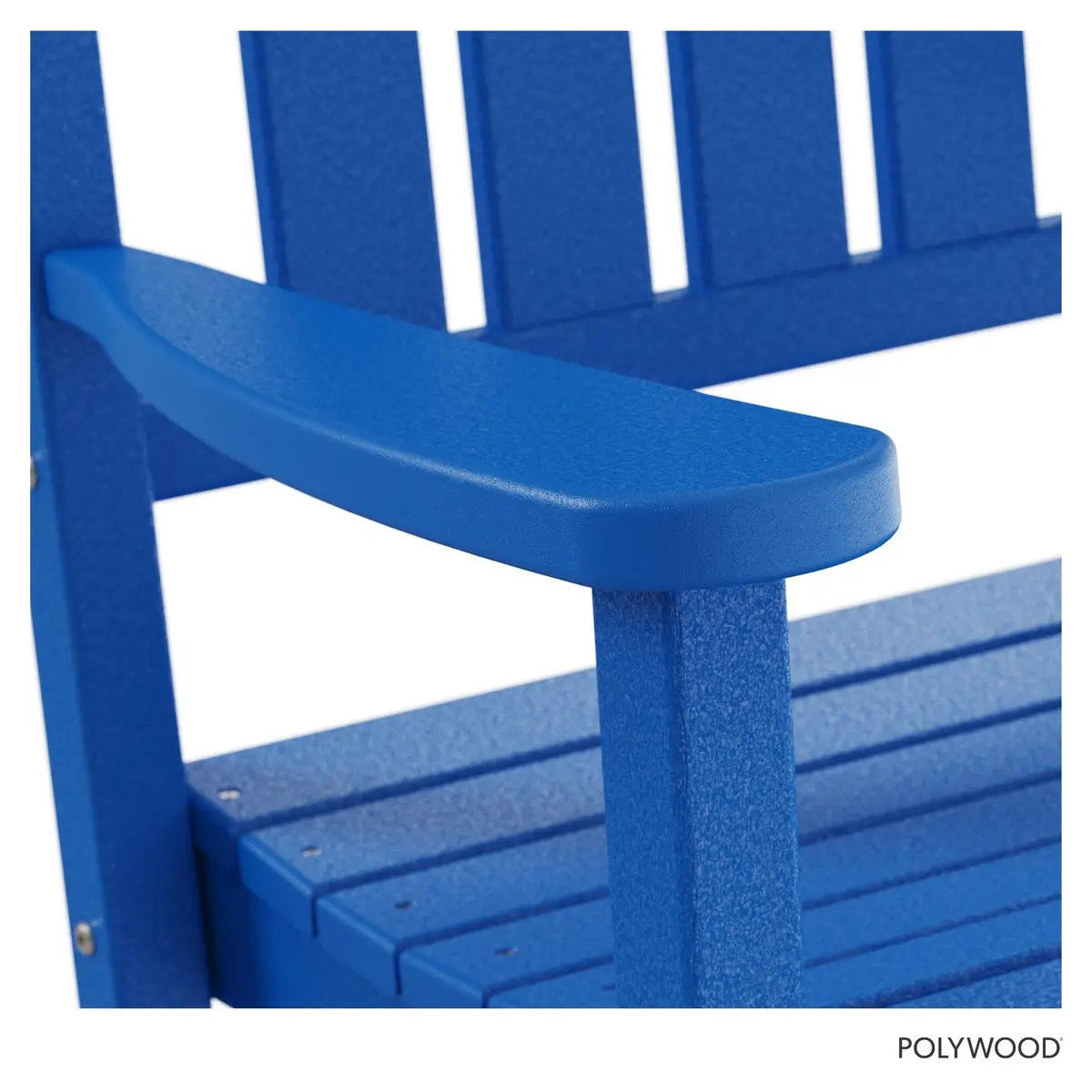 Polywood Presidential Rocking Chair in Pacific Blue | Durable HDPE Outdoor Seating (70-120 chars) - view 6