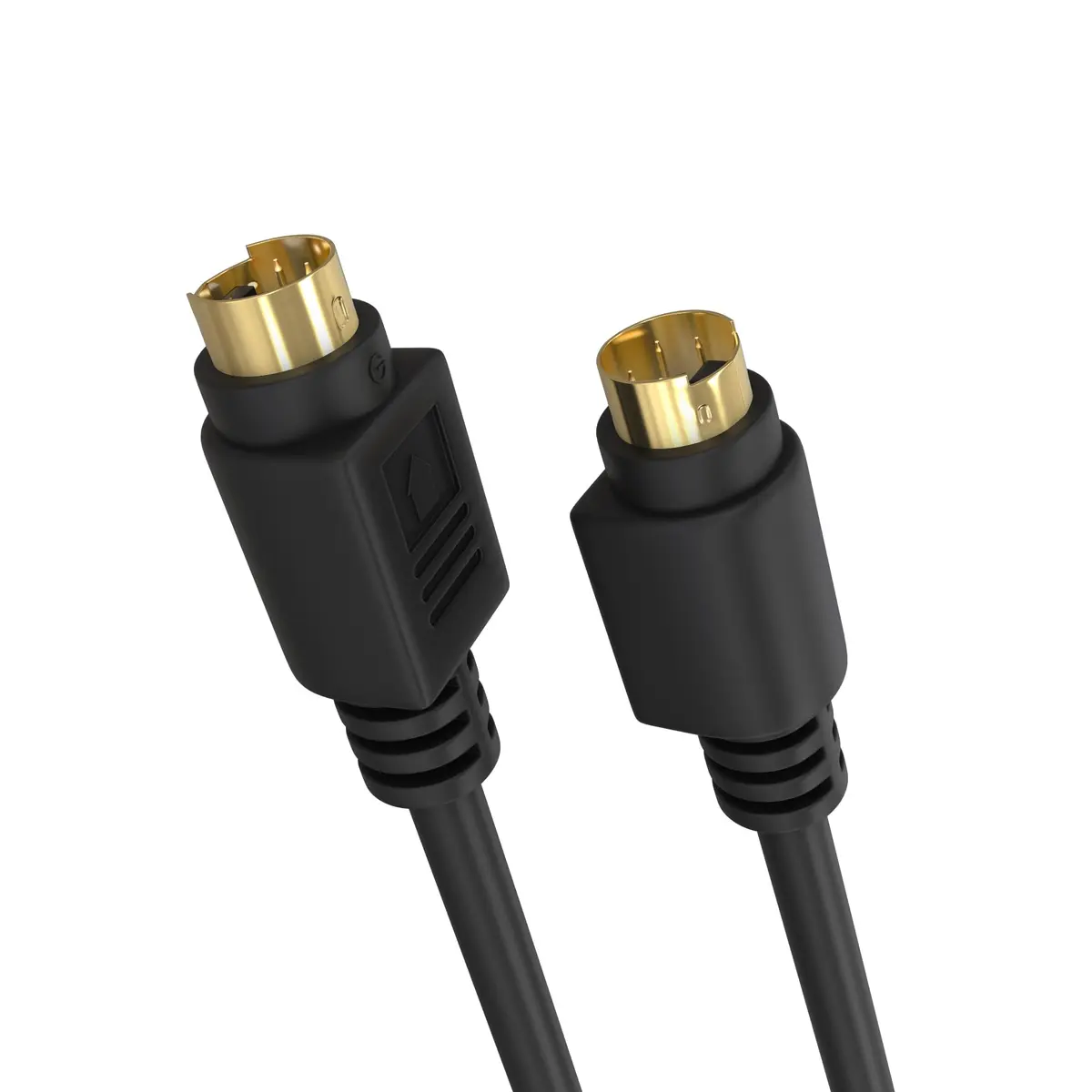 Cmple S Video Cable 6 ft SVHS 4-PIN Video Cable Mini Din S-Video Cord for Home Theater, Camcorder, DSS Receiver, DVD Player- Black | Low Signal Loss - main product image