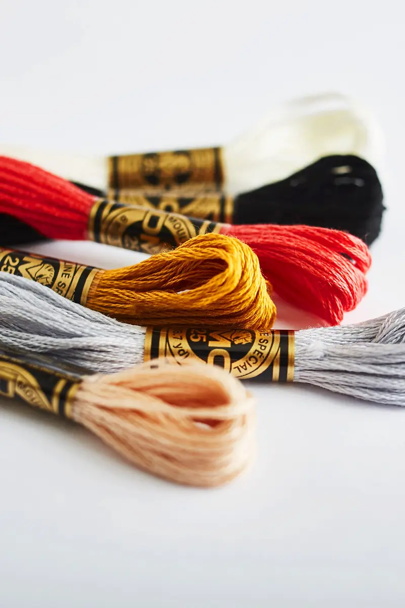 DMC Six Strand Embroidery Cotton Floss, Very Light Tan, 8.7yd (7.96m) | Colorfast & Fade Resistant - view 3