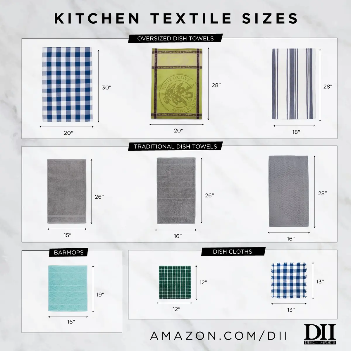 DII Cleaning Collection Soft Highly Absorbent Microfiber, Dishcloth Set, 12x12, Taupe, 6 Piece - view 4