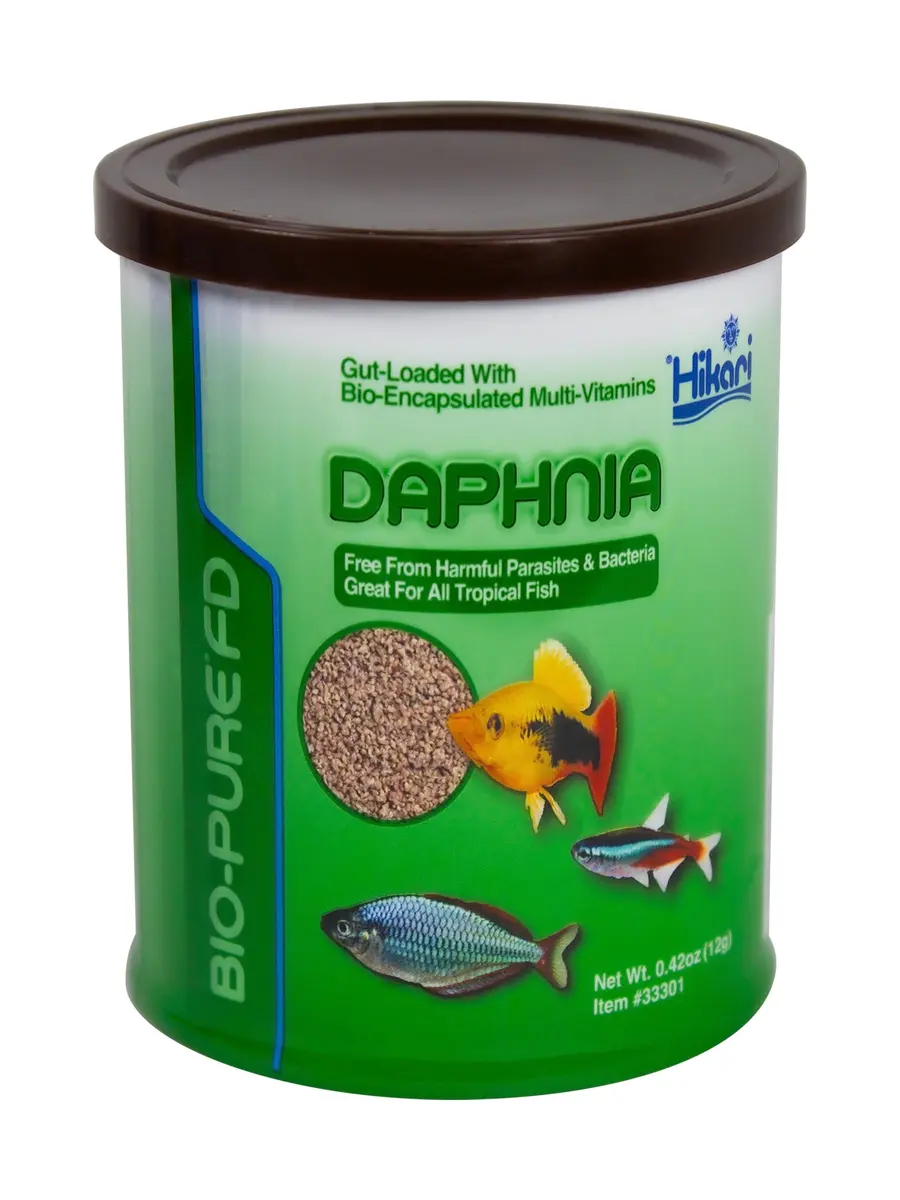 Hikari Bio-Pure Freeze Dried Daphnia Fish Food 11.9 g (0.42 oz) | Multi-Vitamin Rich Treat - main product image