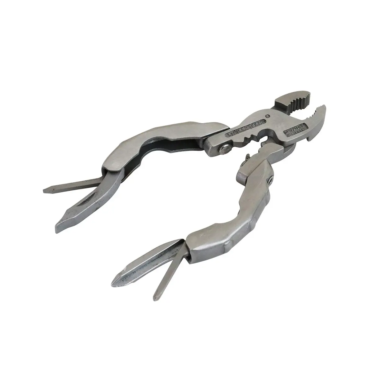Swiss+Tech Polished Stainless Steel 9-in-1 Micro Pocket Multitool with Screwdrivers, Pliers | Compact, Rugged & Versatile - main product image