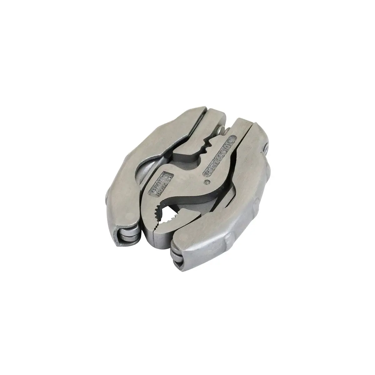 Swiss+Tech Polished Stainless Steel 9-in-1 Micro Pocket Multitool with Screwdrivers, Pliers | Compact, Rugged & Versatile - view 2