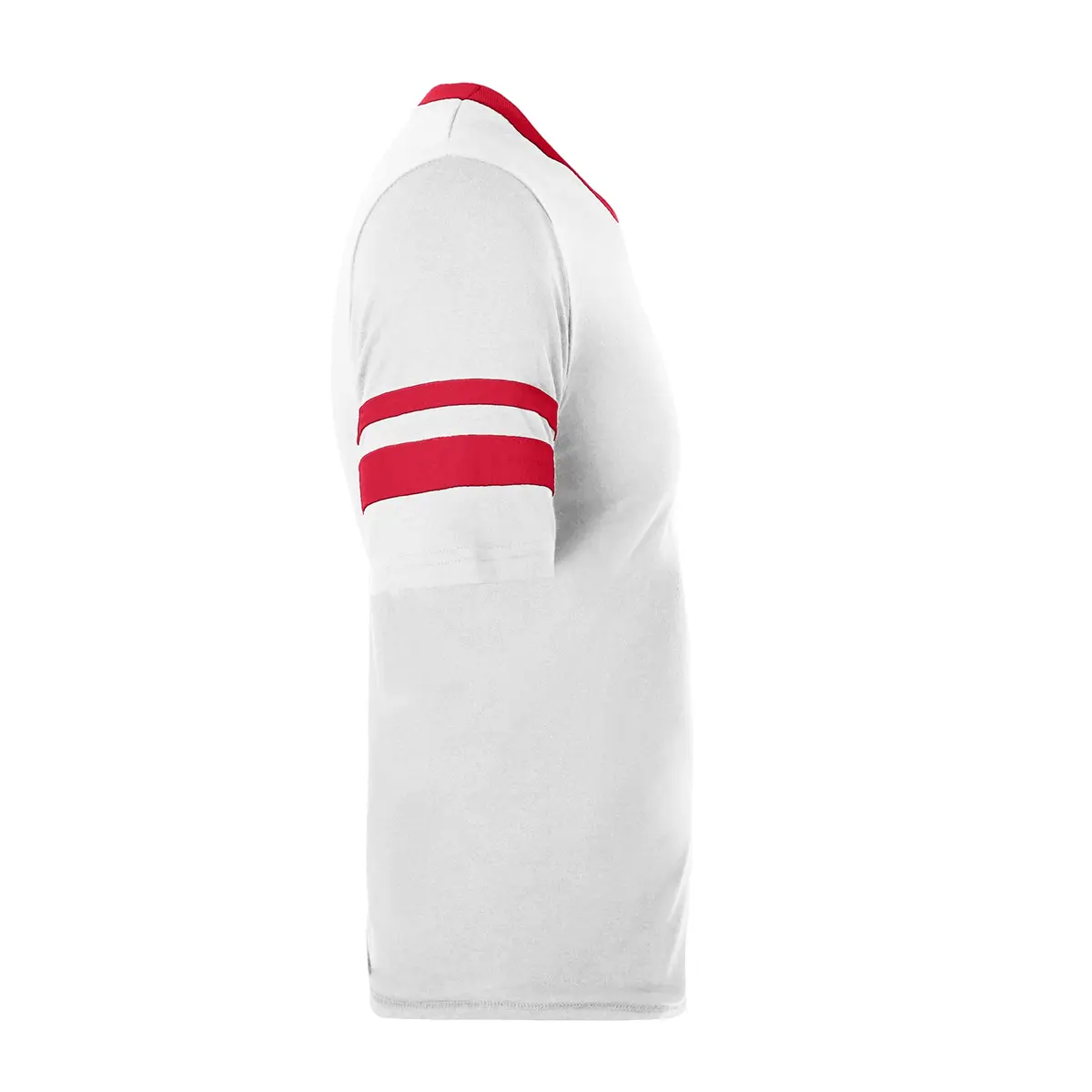 Augusta Sportswear Sleeve Stripe Jersey, White/Red | Soft Cotton-Poly Blend for Sports & Training - view 4