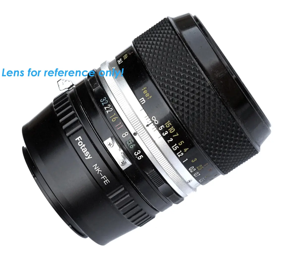 Fotasy Manual Nikon F Mount Lens to Sony E-Mount Adapter | Metal Construction for Sony Alpha & NEX Cameras - view 3