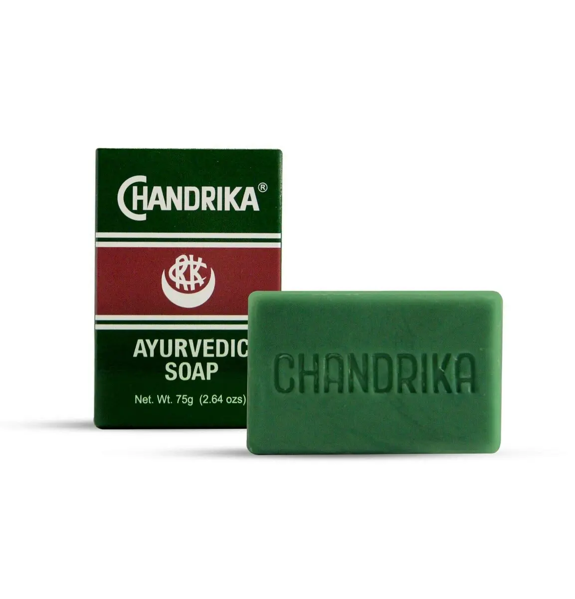 Chandrika Ayurvedic Soap Bar 75 g (2.64 Oz) | Organic, Vegan, Handmade for All Skin Types - view 2