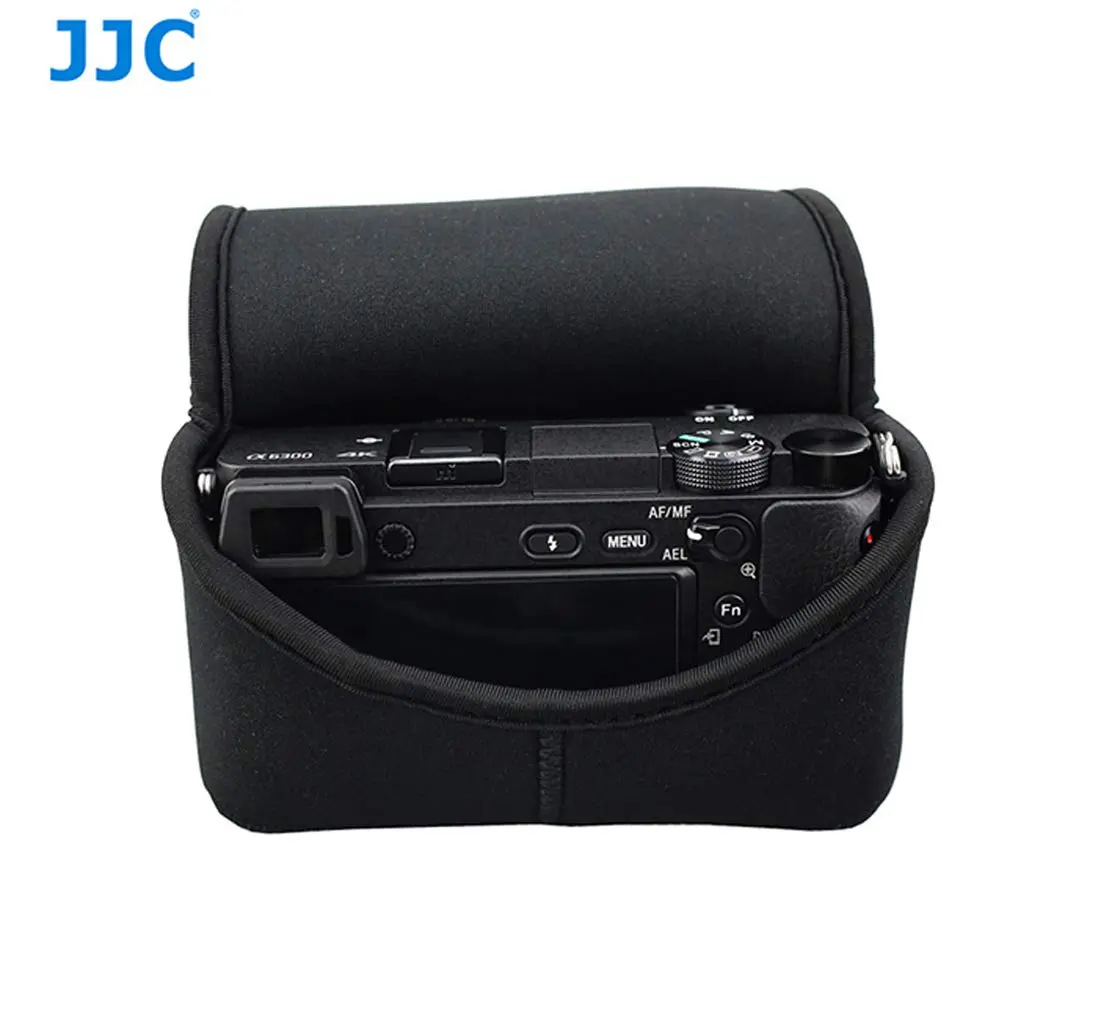 Fotasy Ultra Light Neoprene Camera Case for Sony a6600 a6500 a6400 a6300 a6100 a6000 a5100 +18-55mm/E 50mm F1.8 Lens, Pouch Bag for Fuji X-T30 X-T20 X-T10 +16-50mm, Canon SX530 SX540 G3X | Lightweight, Water-Resistant Camera Pouch - view 4