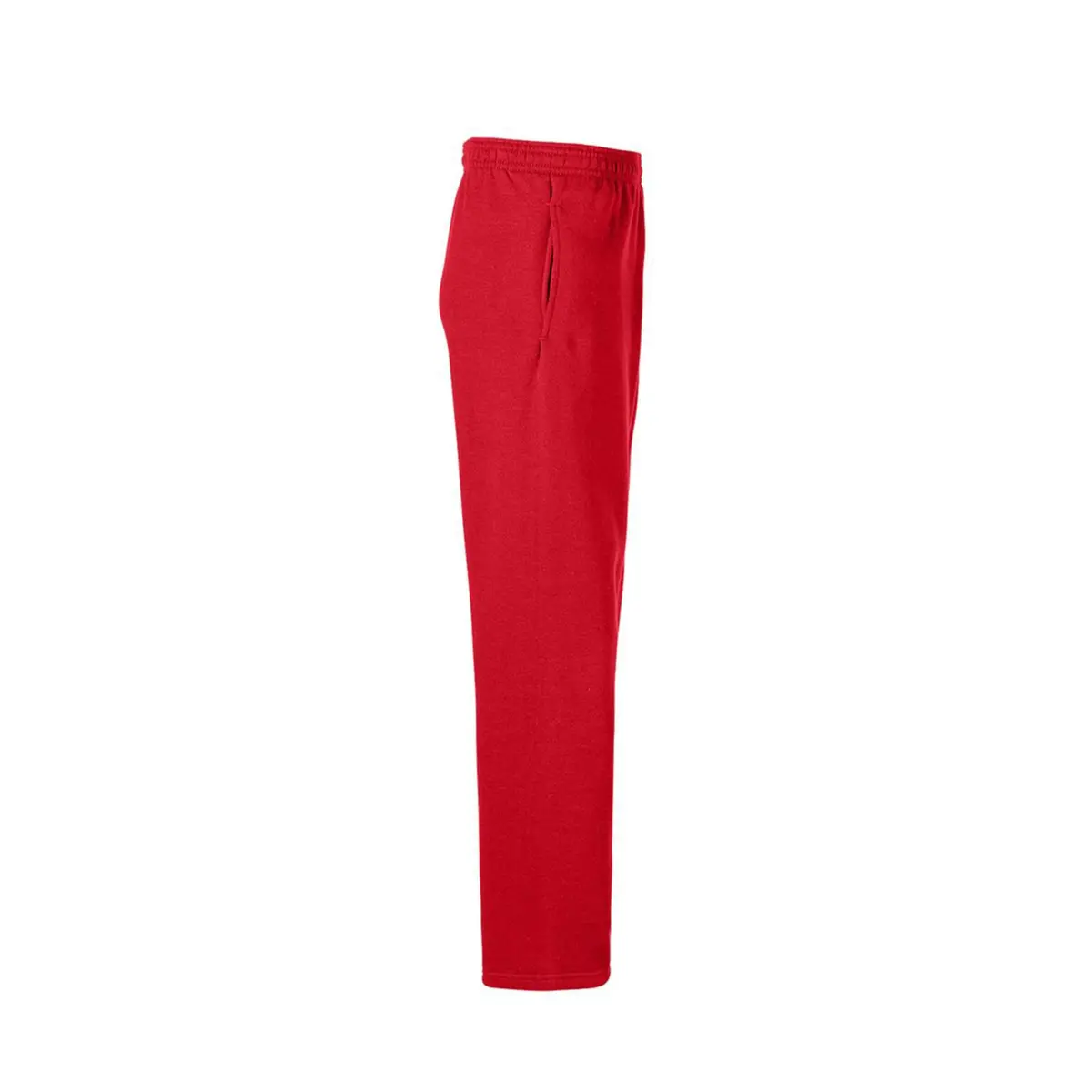 Soffe Heavy Weight Cotton/Poly Pocket Sweatpant, Red, Small | Open Bottom Casual Pant - view 2