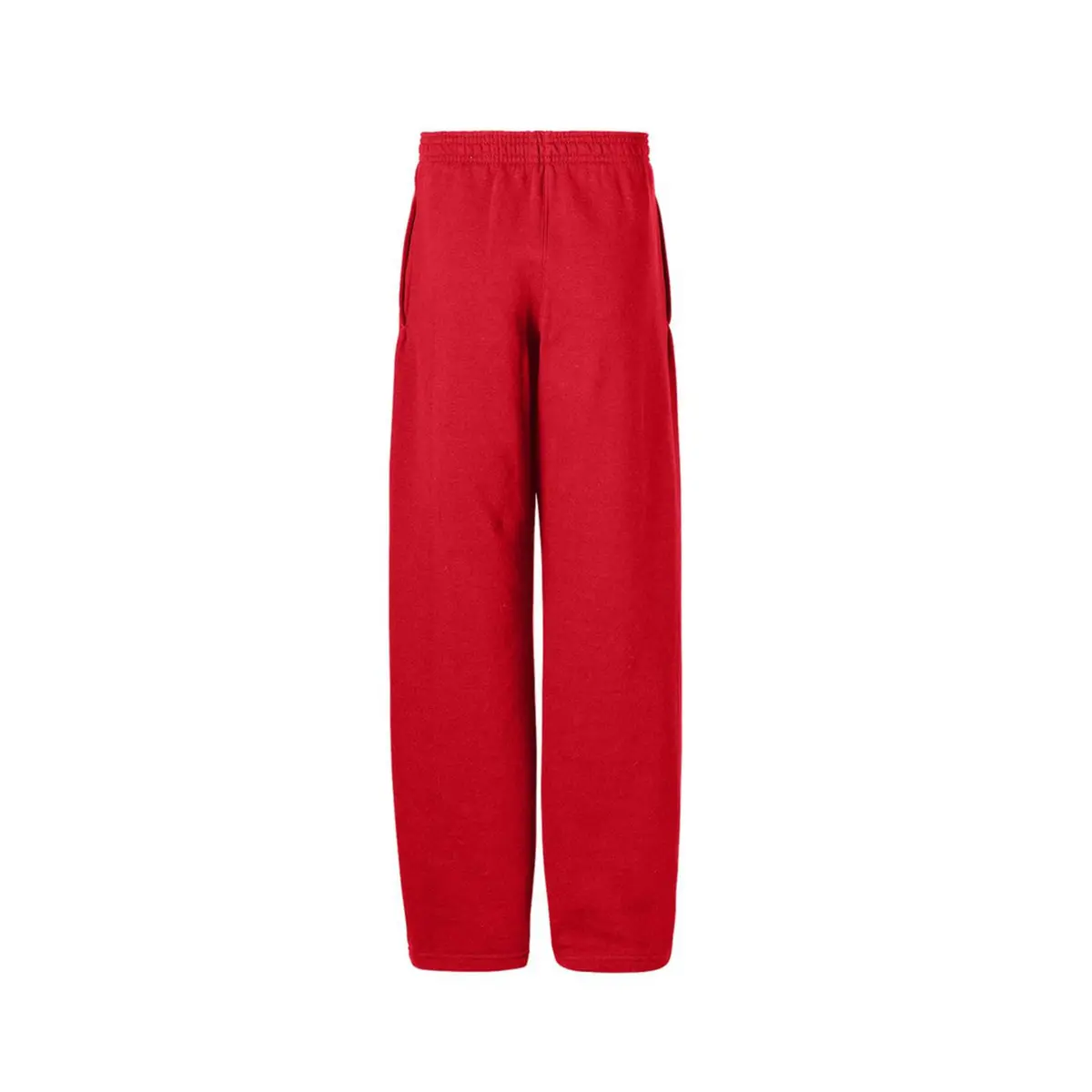 Soffe Youth Heavy Weight Open Bottom Pocket Sweatpant, Red, Medium | Durable Cotton/Poly Fleece for Active Boys - view 3