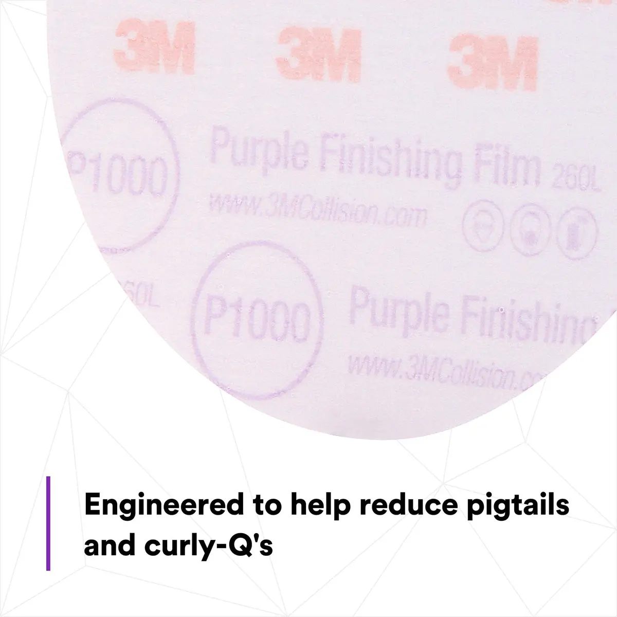 3M Hookit Purple Finishing Film Abrasive Disc, 6 in, P1000 | Long-Lasting, Fast Cutting, Aluminum Oxide - view 5