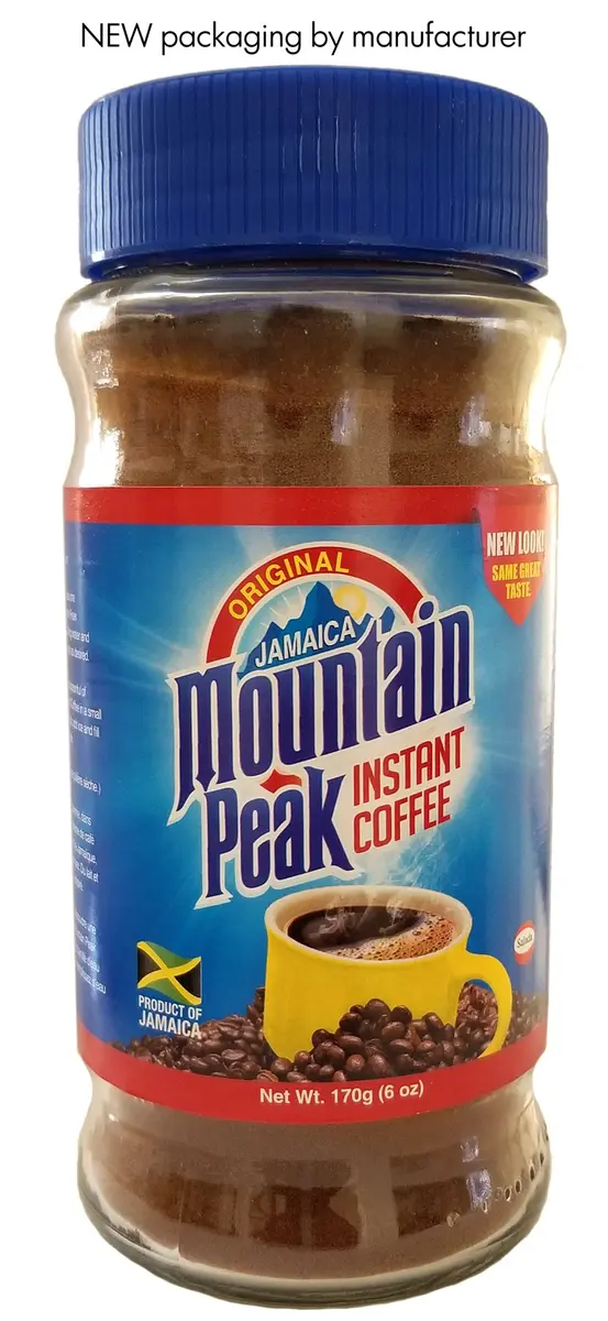 Jamaica Mountain Peak Instant Coffee 6 OZ | Jamaican Unflavored Roast, Kosher Certified, 170g, Drink Hot or Cold - view 2