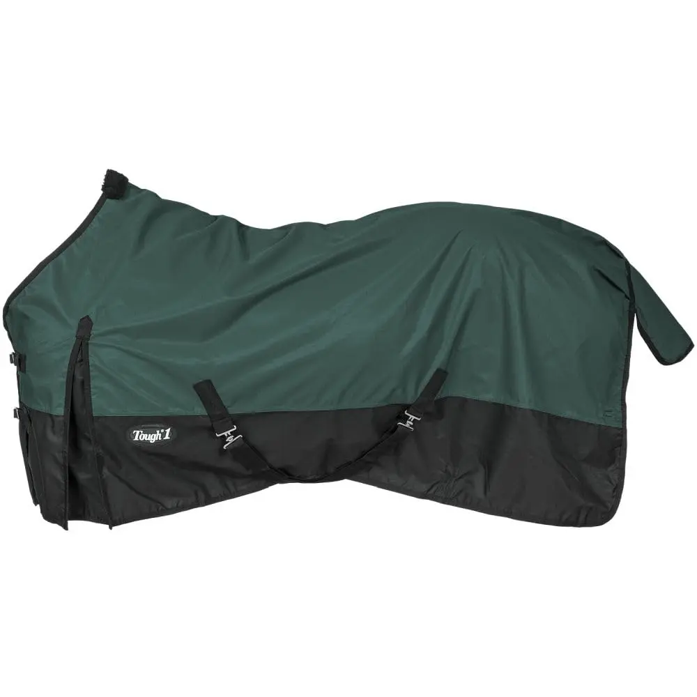 Tough1 600D Waterproof Turnout Sheet - Hunter Green 72" | Heavy-Duty Horse Rain Sheet - main product image