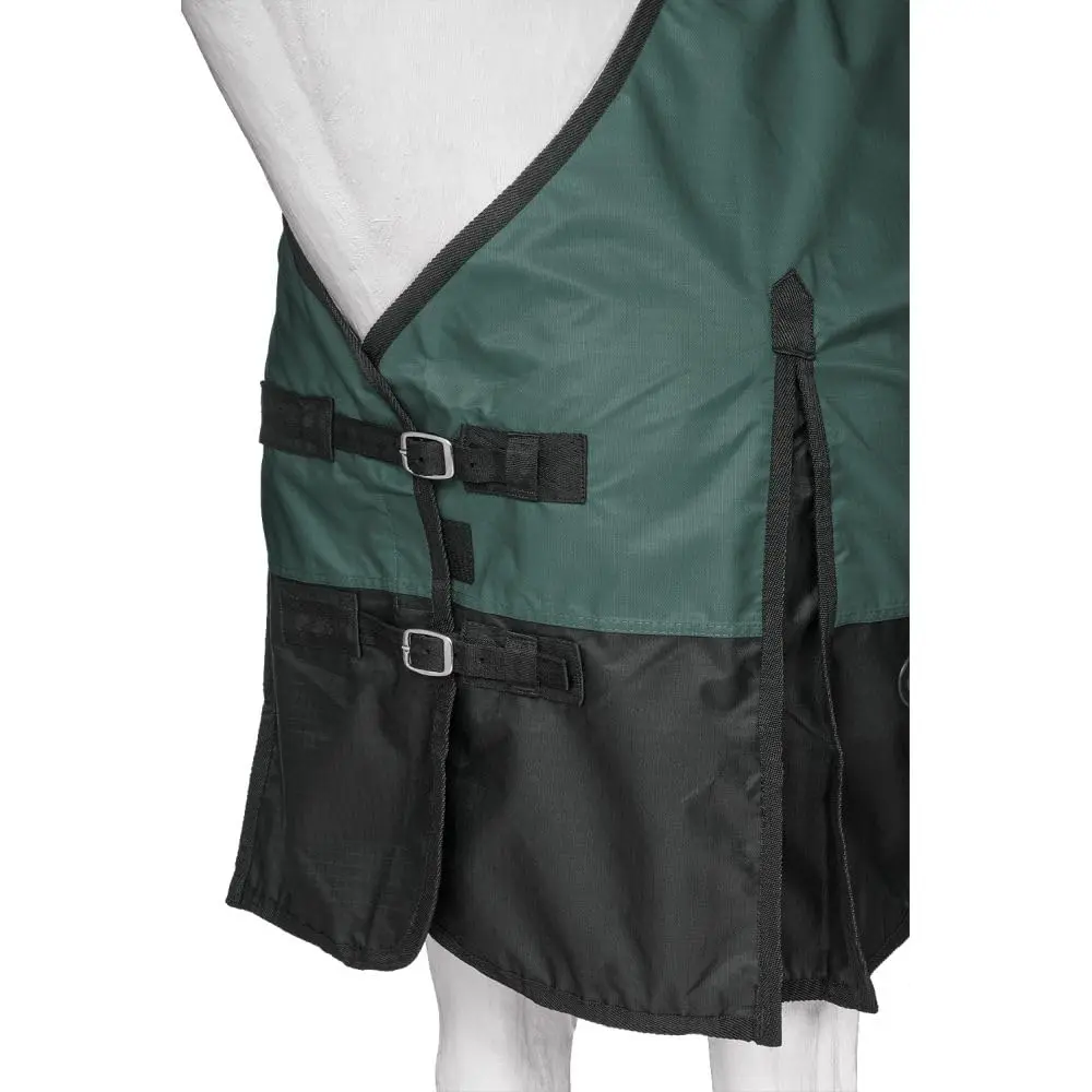 Tough1 600D Turnout Sheet - Hunter Green - 75" | Waterproof Horse Sheet with Shoulder Gussets - view 2