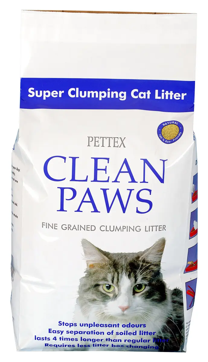 Pettex Clean Paws Microgranule Super Clumping Ultra Cat Litter 5 kg (11 lb) | Odor Control for Indian Homes - main product image