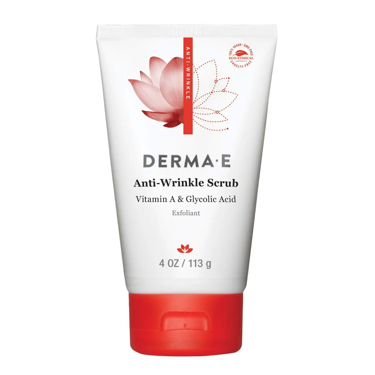 Derma E Anti-Wrinkle Exfoliating Facial Scrub 4 oz | Natural Anti-Aging Face Wash for Youthful Skin - main product image