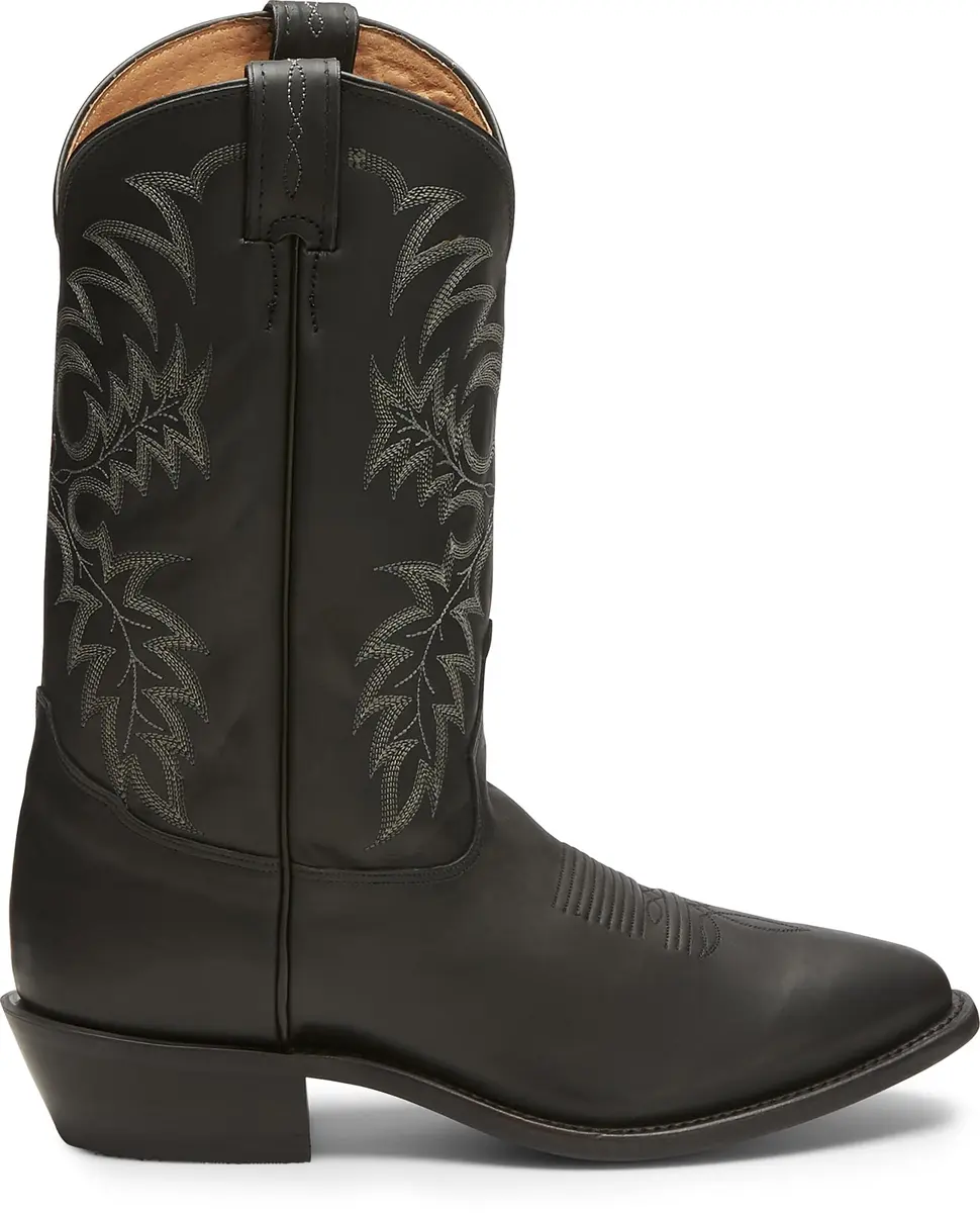 Tony Lama Men's Black Stallion Cowboy Boots, Onyx - 11 D | Classic Western Style with Full Grain Leather - view 2