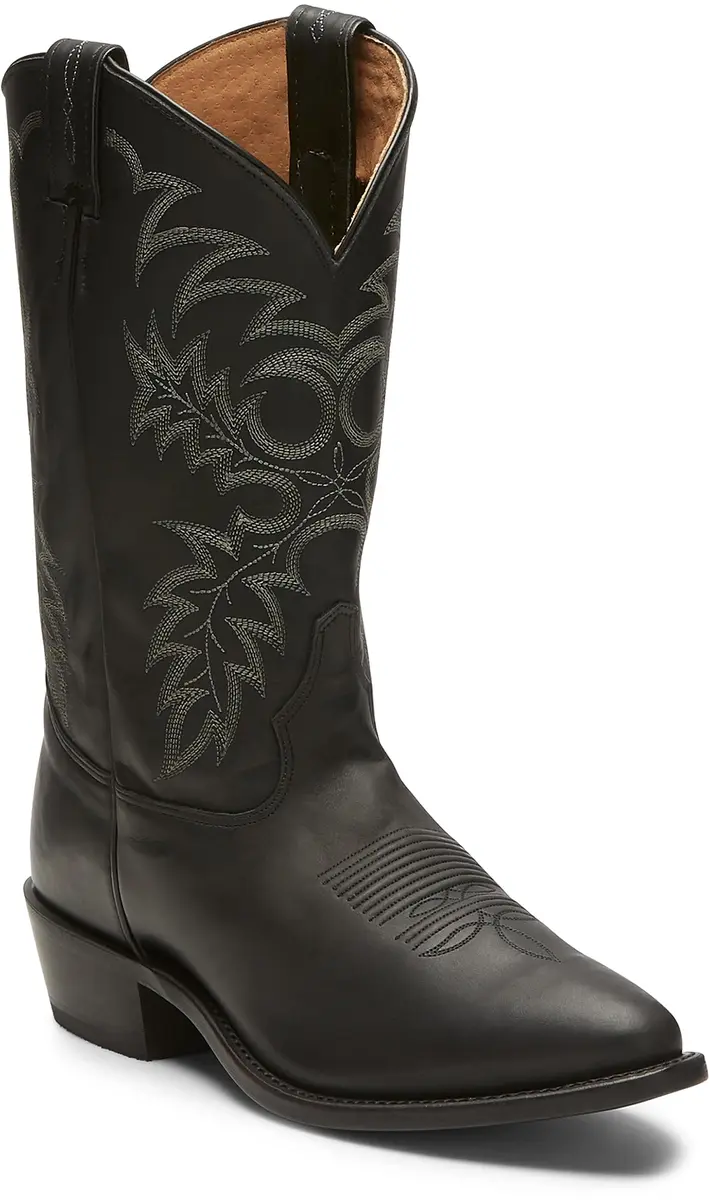 Tony Lama Men's Black Stallion Cowboy Boots, Onyx - 10.5 D | Classic Western Style with Premium Leather - main product image