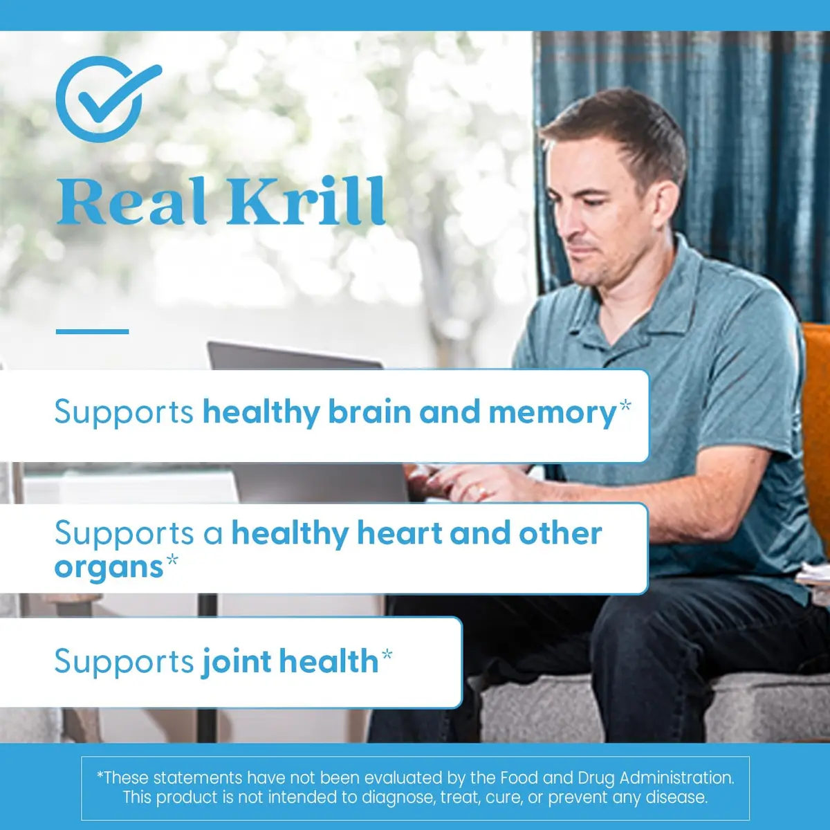 Doctor's Best Real Krill Oil 350 mg Softgels (60 Count) | Omega-3s, EPA, DHA & Astaxanthin for Heart & Brain Health - view 4