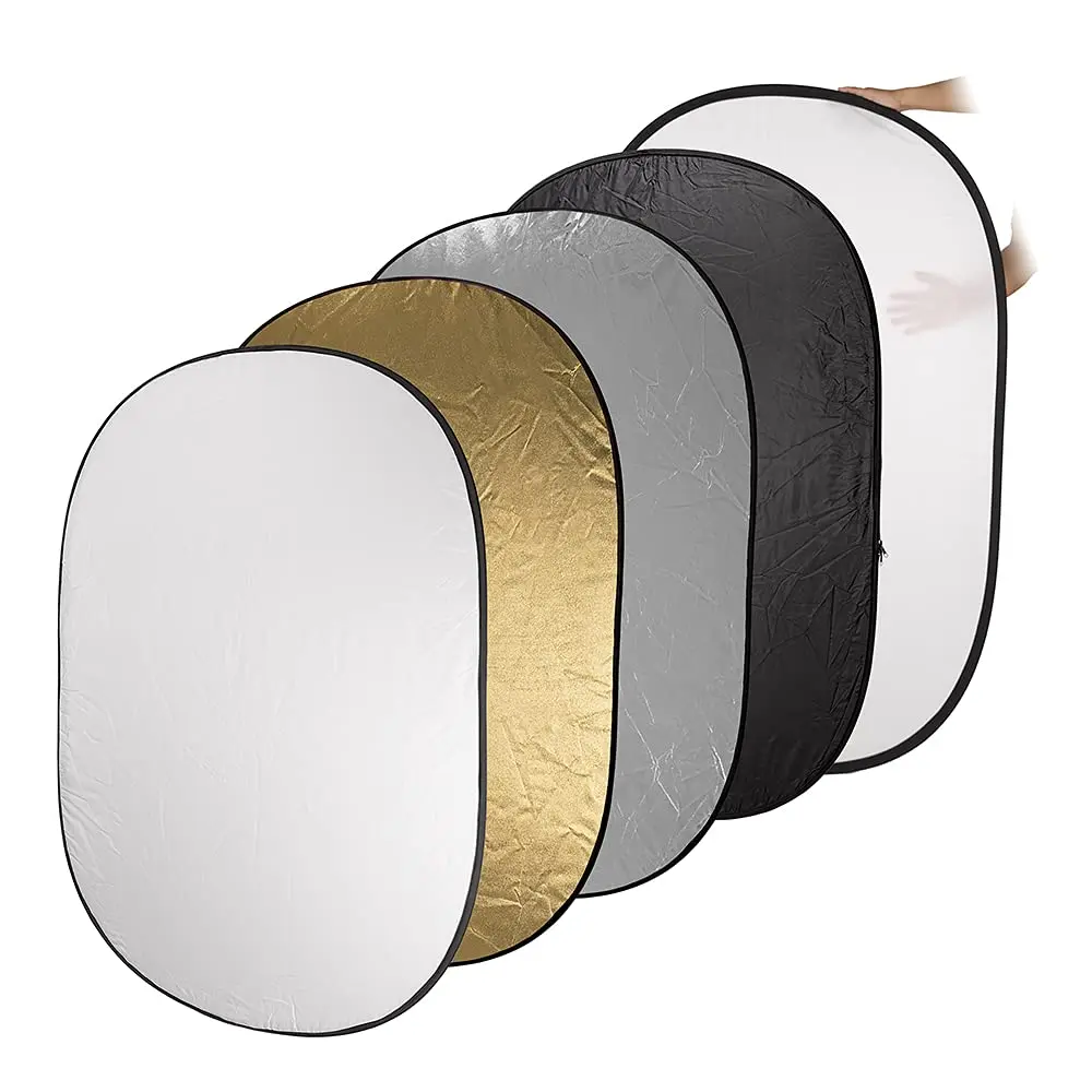 Fotodiox 5-in-1 Collapsible Reflector Panel 120x180cm (48x72in) | Photography & Video Light Modifier - main product image