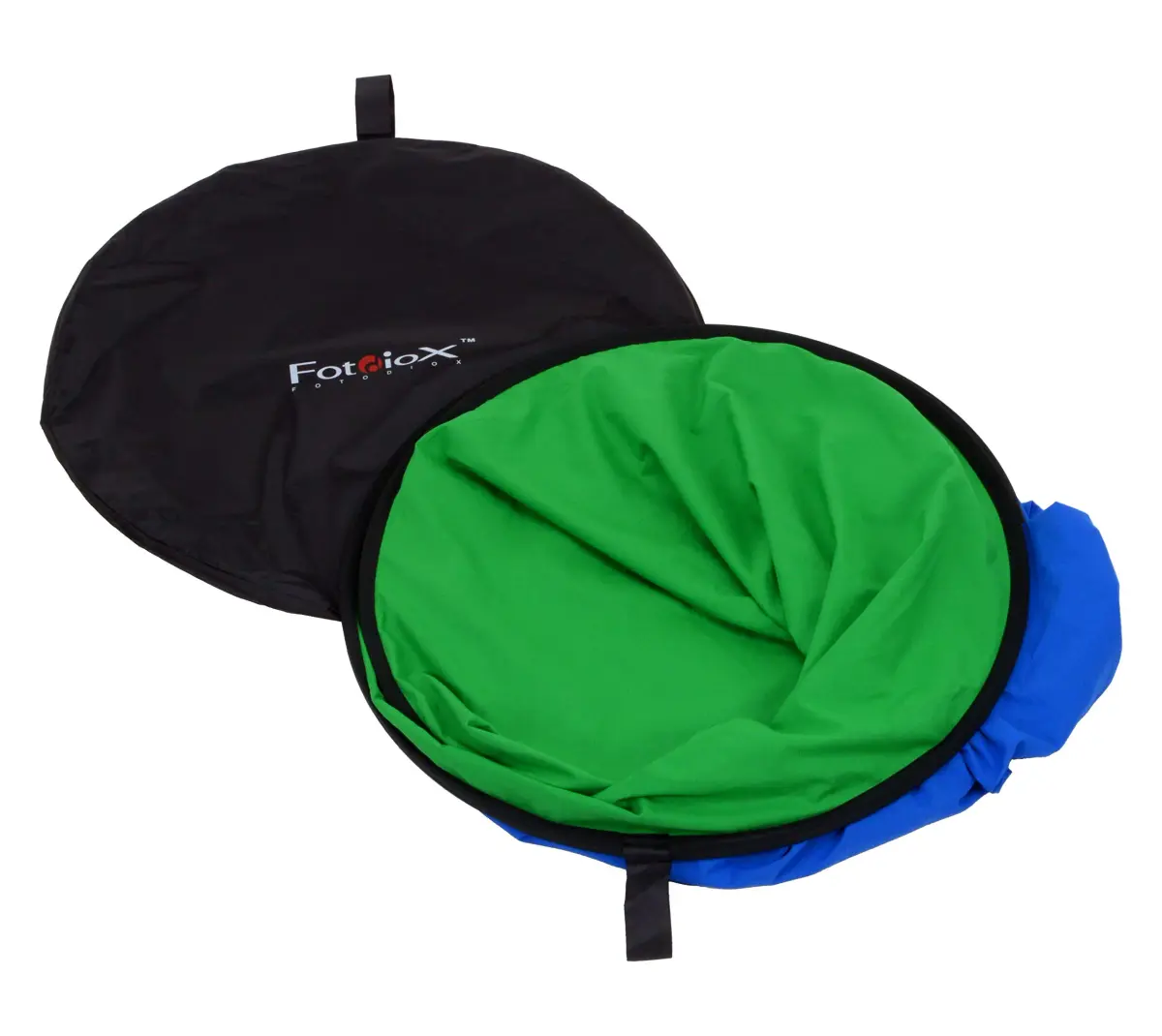 Fotodiox Pro Collapsible Background 5x7ft (1.5m x 2.1m) 2-in-1 Green/Blue Panel | Chroma Key for Photography & Video - view 2