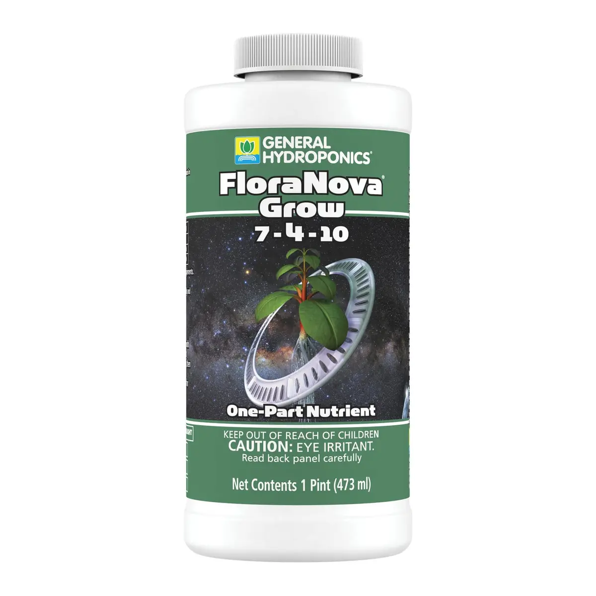 General Hydroponics FloraNova Grow Liquid Fertilizer 16 oz | Supports Rapid Plant Growth - main product image