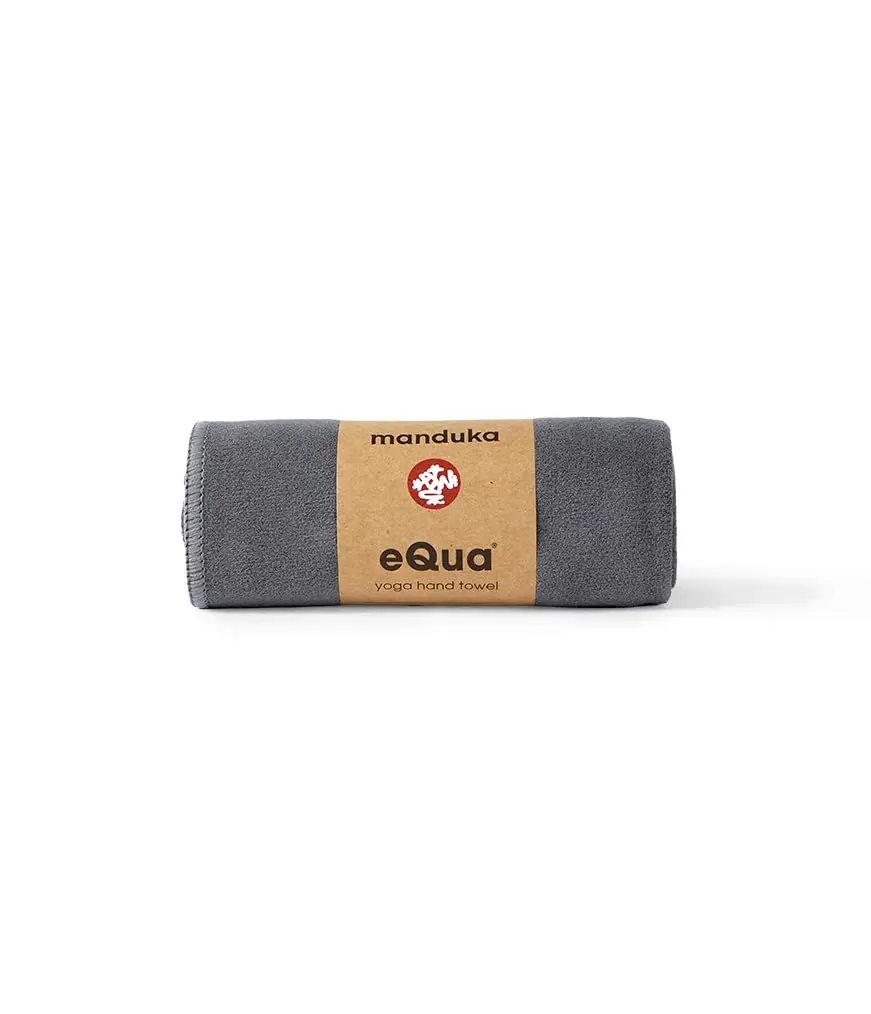 Manduka eQua Microfiber Yoga Hand Towel | Thunder | 16 x 26.5 in | Ultra-Absorbent & Quick-Drying - view 2