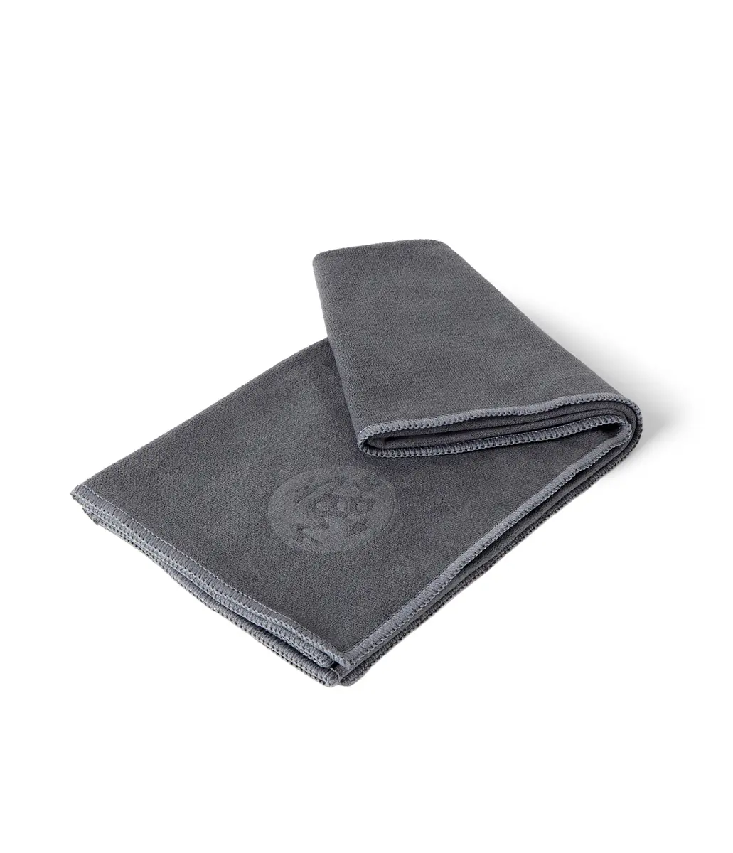 Manduka eQua Microfiber Yoga Hand Towel | Thunder | 16 x 26.5 in | Ultra-Absorbent & Quick-Drying - view 3