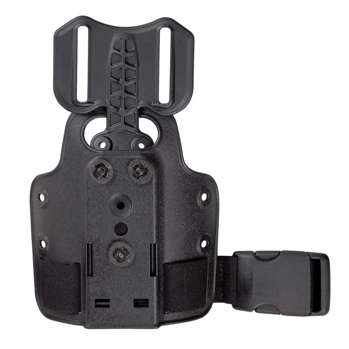 Safariland Model 6004-24 MLS Accessory Fork on Small MOLLE Plate OD Green | Small MOLLE Plate for Gun Accessories - main product image
