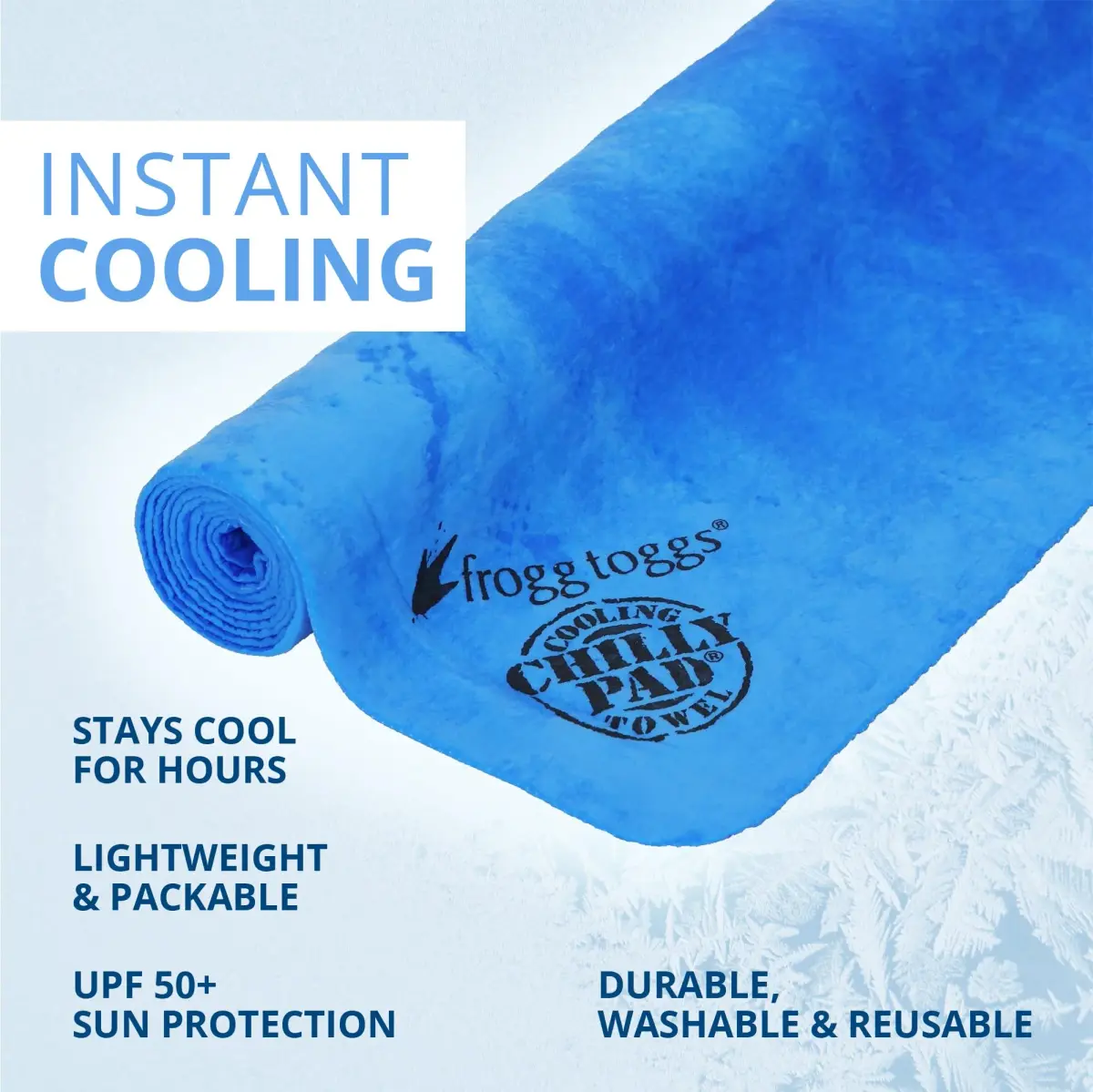 Frogg Toggs Chilly Pad Instant Cooling Towel 33x13 cm (13x33 inches) | Reusable Hyper-Evaporative - view 3