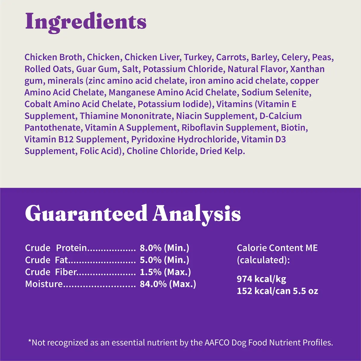Halo Wet Dog Food, Real Chicken in Broth Recipe, 5.5 oz Can | Complete Nutrition for Adult Dogs - view 7