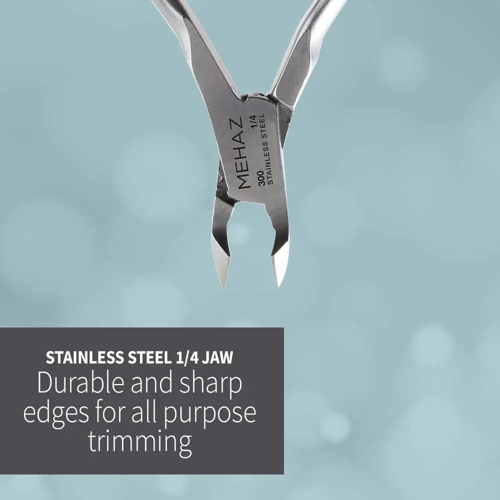 Mehaz Quick Trim Cuticle Nipper, 1/4" Jaw, Stainless Steel with Double Spring Lap Joint | Precise Nail & Hangnail Trimming - view 4