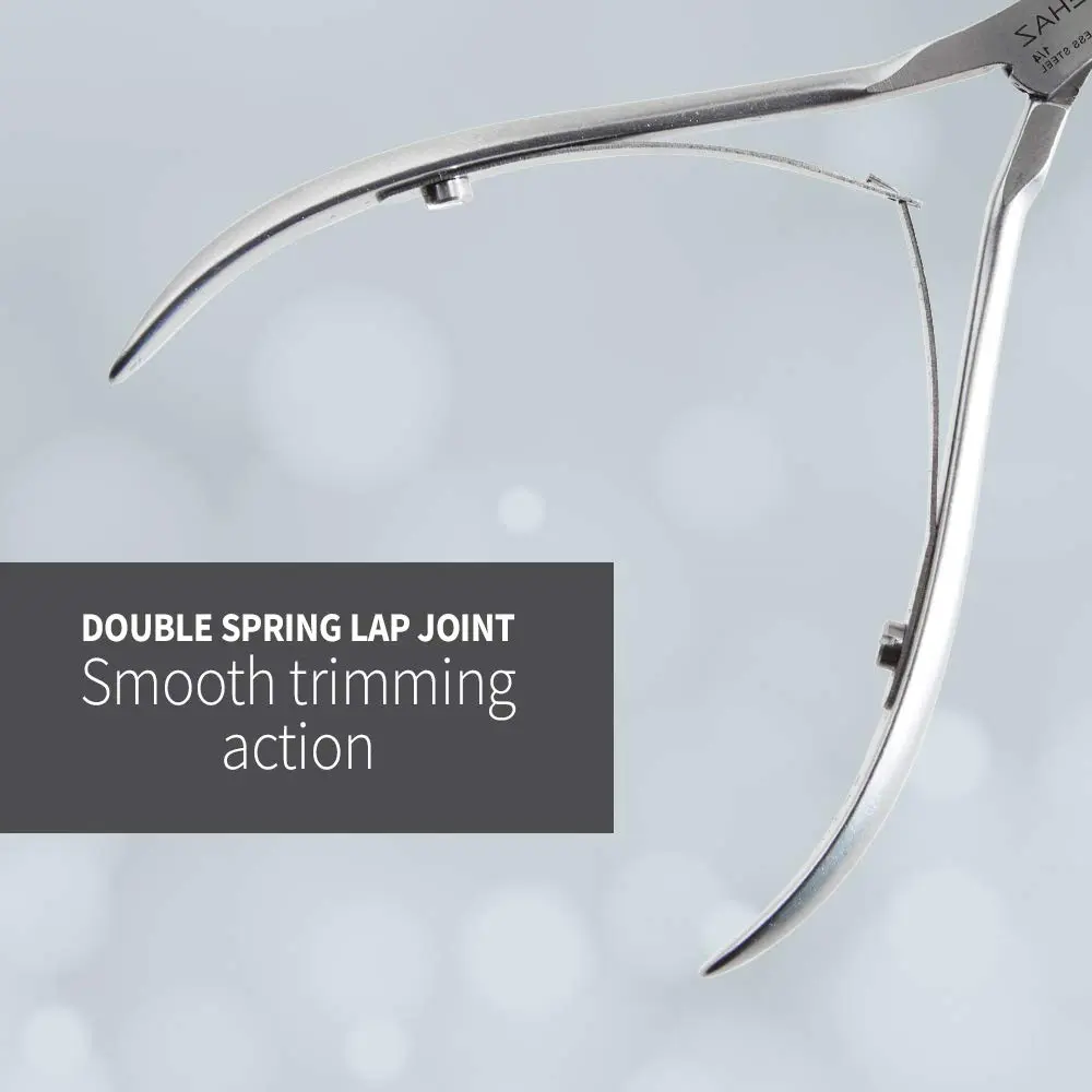 Mehaz Quick Trim Cuticle Nipper, 1/4" Jaw, Stainless Steel with Double Spring Lap Joint | Precise Nail & Hangnail Trimming - view 5
