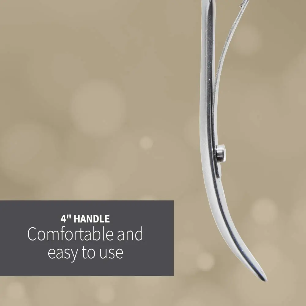Mehaz Quick Trim Cuticle Nipper, 1/4" Jaw, Stainless Steel with Double Spring Lap Joint | Precise Nail & Hangnail Trimming - view 6