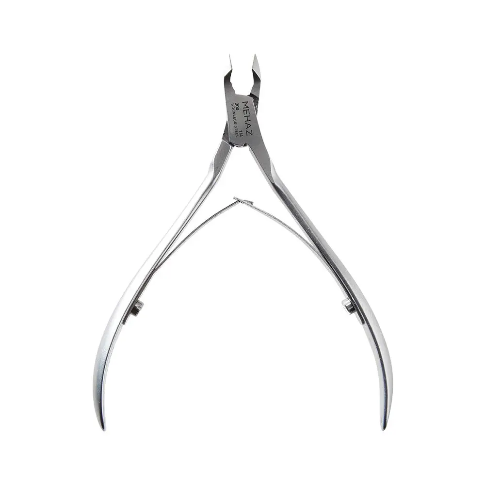 Mehaz Quick Trim Cuticle Nipper, 1/4" Jaw, Stainless Steel with Double Spring Lap Joint | Precise Nail & Hangnail Trimming - main product image