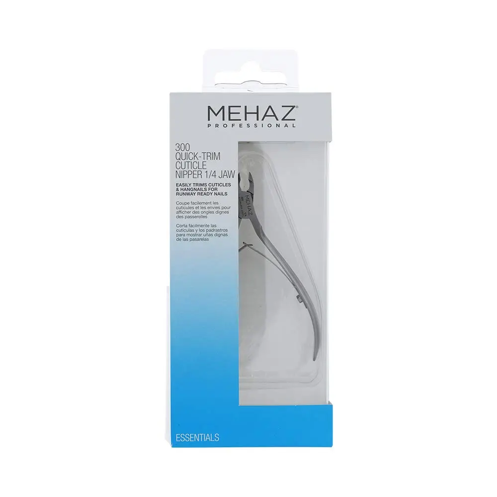 Mehaz Quick Trim Cuticle Nipper, 1/4" Jaw, Stainless Steel with Double Spring Lap Joint | Precise Nail & Hangnail Trimming - view 2