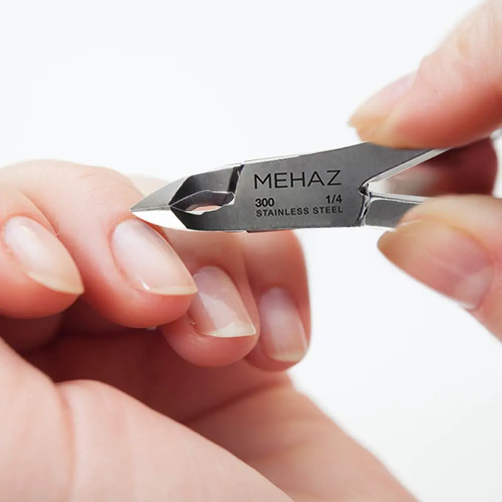 Mehaz Quick Trim Cuticle Nipper, 1/4" Jaw, Stainless Steel with Double Spring Lap Joint | Precise Nail & Hangnail Trimming - view 3
