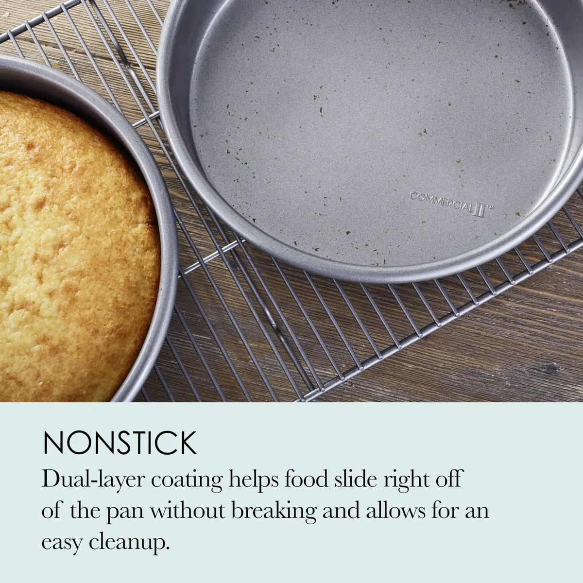 Chicago Metallic 59629 9-Inch Commercial II Non-Stick Round Cake Pan | Even Heat & Easy Release (70-120 chars) - view 4