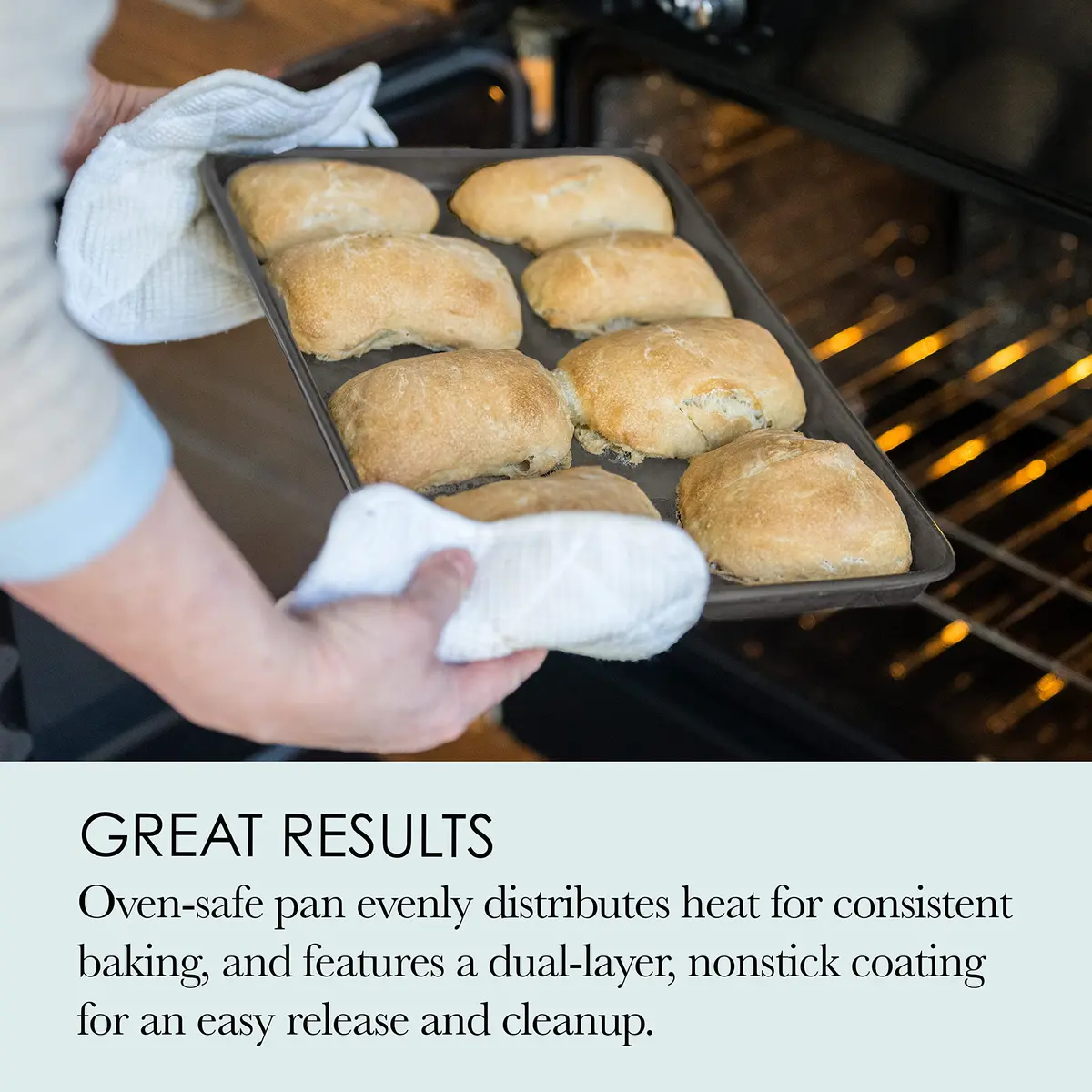 Chicago Metallic Jelly Roll Pan - 12.75 Inch | Heavy-Weight Aluminum, Even Heat, Nonstick - view 3