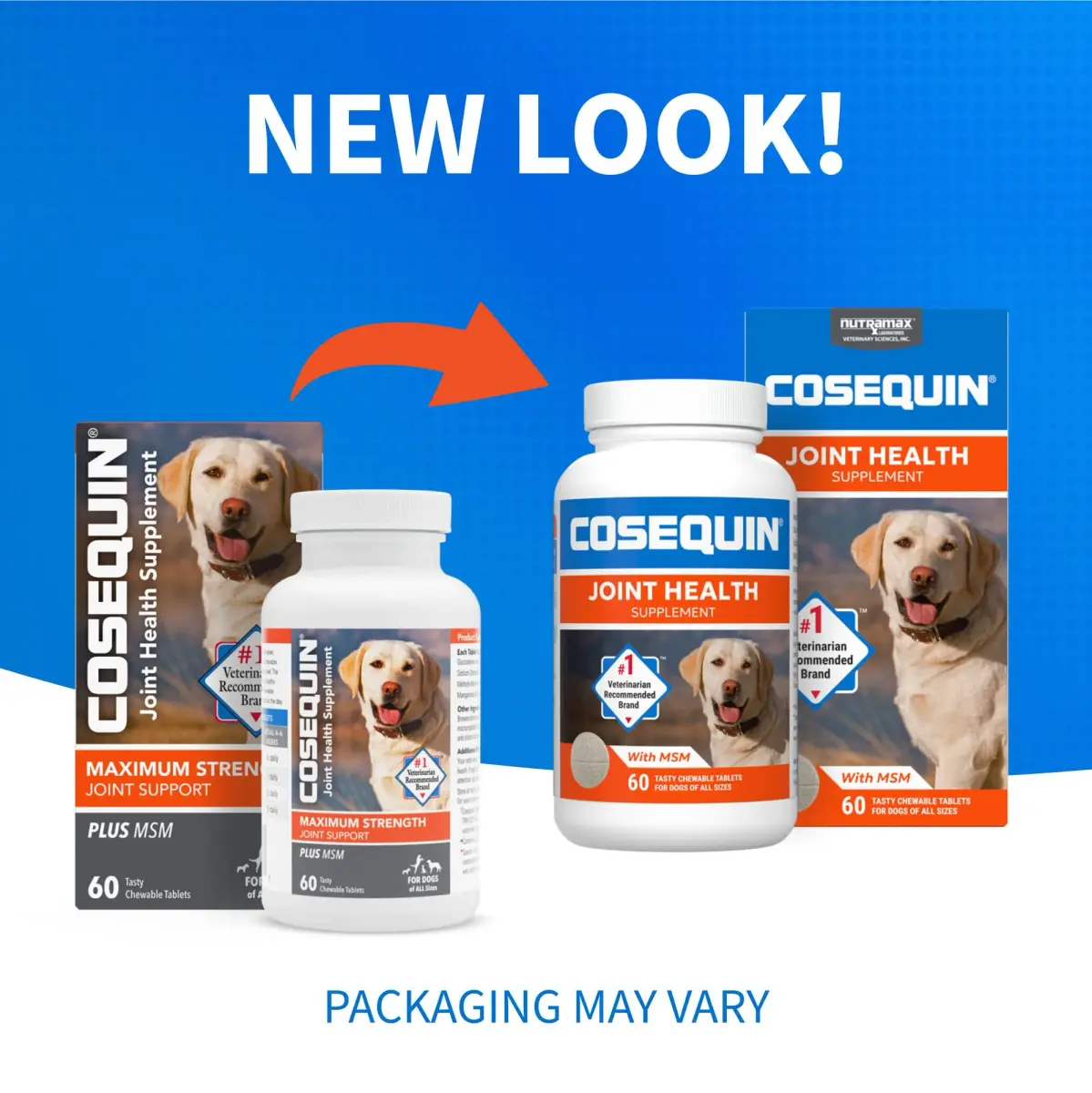 Nutramax Cosequin Joint Supplement for Dogs, Glucosamine & Chondroitin Chew Tabs, 60 Count | Supports Healthy Joints for All Breeds & Ages - view 2