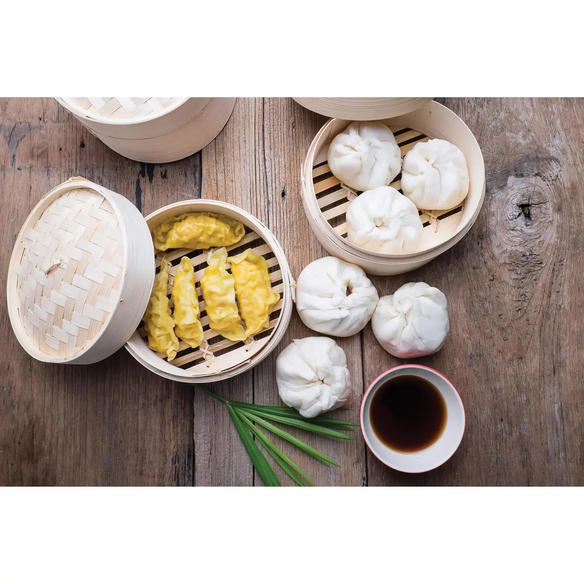 Helen's Asian Kitchen Bamboo Food Steamer With Lid, 6 Inch (15.2 cm) 2-Tier Basket | Authentic Asian Cooking - view 8
