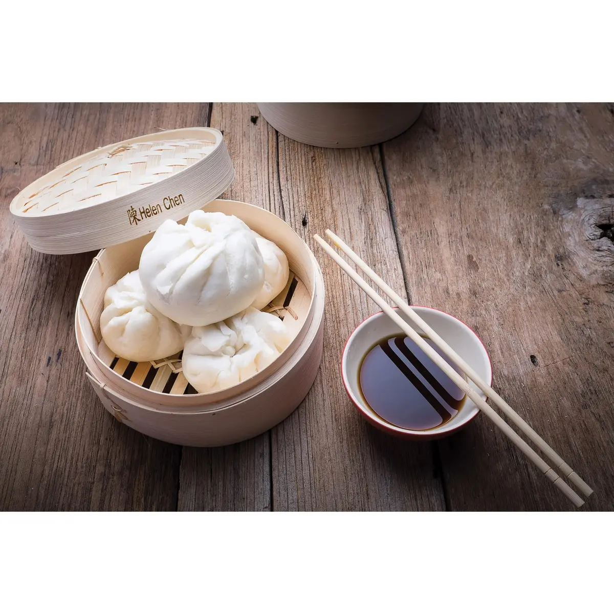 Helen's Asian Kitchen Bamboo Food Steamer With Lid, 6 Inch (15.2 cm) 2-Tier Basket | Authentic Asian Cooking - view 4
