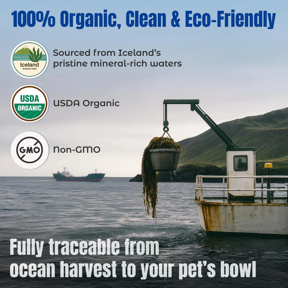 Life Line Organic Ocean Kelp Supplement for Dogs, Cats, Horses & Livestock | Natural Iodine Source, Supports Skin & Coat, Digestion | 1.5 lb - view 5