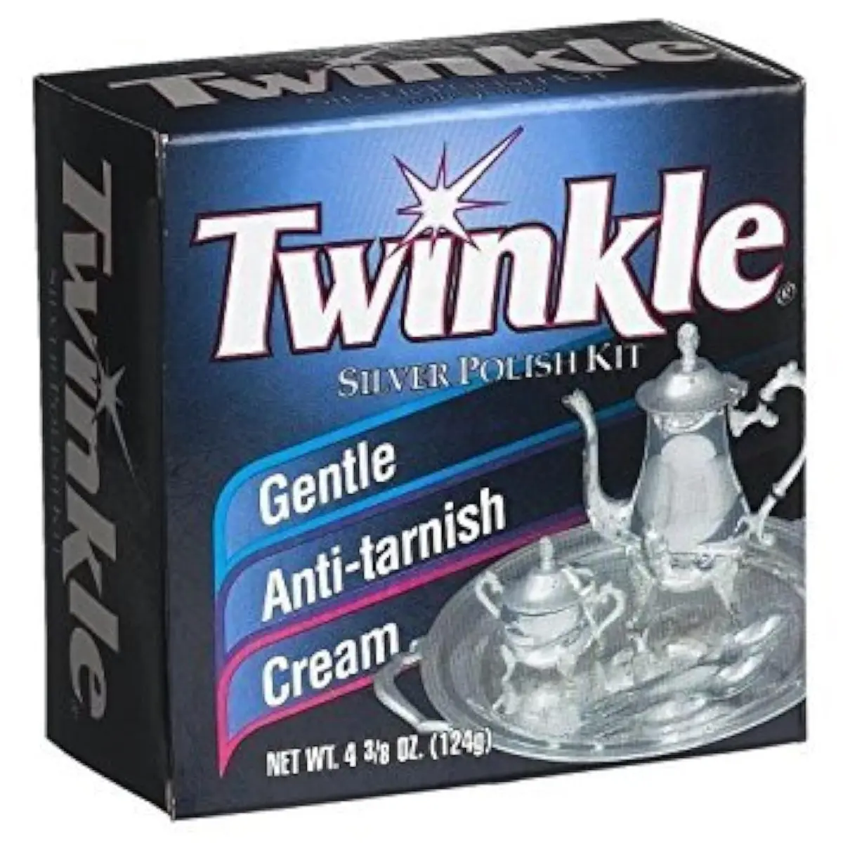 Twinkle Silver Polish Kit 217 ml (7.76 fl oz) | Gentle Anti-Tarnish Cream for Silverware & Jewelry - main product image