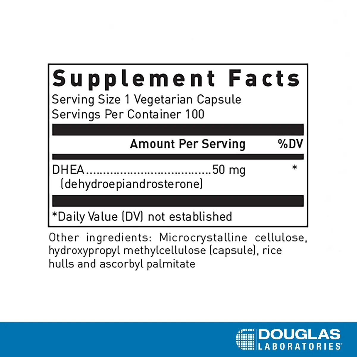 Douglas Laboratories DHEA 50 mg Capsules | Supports Hormone Balance, Immunity, Brain, Bone & Metabolism* (70-120 chars) - view 2